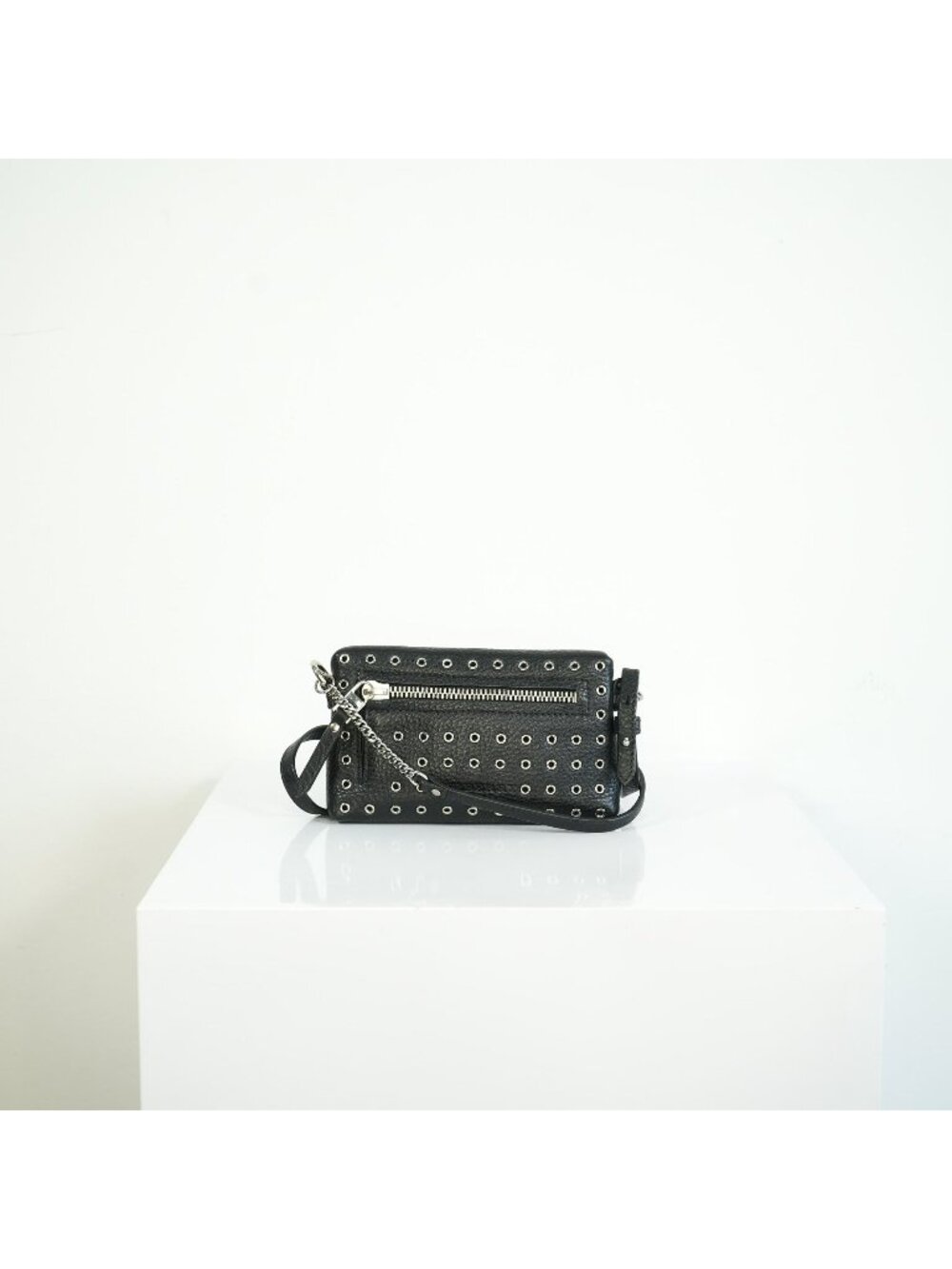 Burberry black studded leather Crossbody Bag
